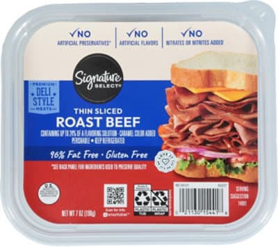 Signature Select Beef Roast Thin Sliced 96% Fat Free