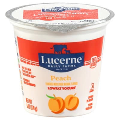 Lucerne Yogurt Lowfat Peach Flavored