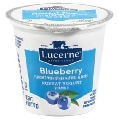 Lucerne Yogurt Nonfat Light Blueberry Flavored