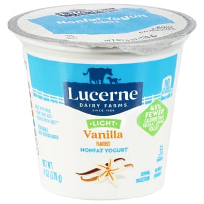 Lucerne Yogurt Nonfat Light Vanilla Flavored