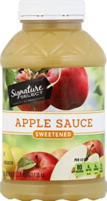 Signature Select Apple Sauce Sweetened