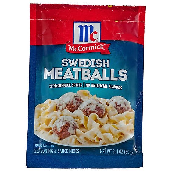Is it Vegan? Mccormick Swedish Meatballs Seasoning & Sauce Mixes