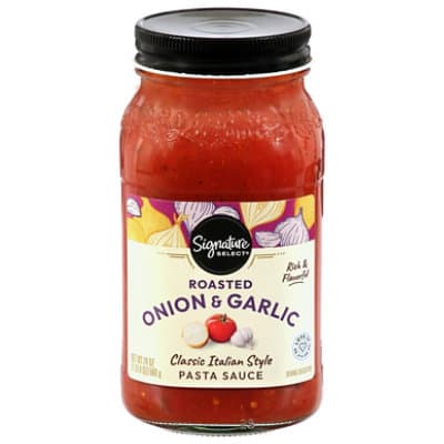 Signature Select Pasta Sauce Roasted Onion & Garlic Jar