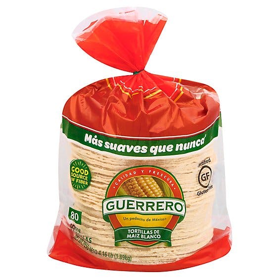 Is it Gluten Free? Guerrero Tortillas Corn White Maiz Blanco Bag