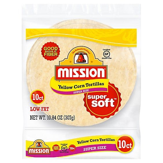 Is it Corn Free? Mission Tortillas Corn Yellow Super Soft Super Size