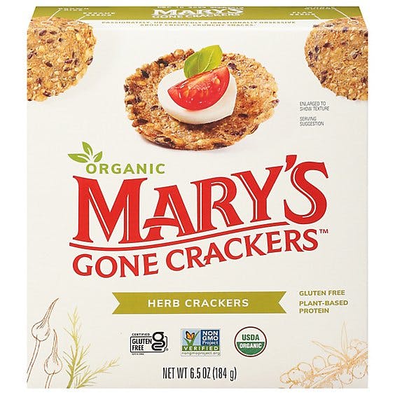 Is it Gluten Free? Mary's Gone Crackers Organic Gluten-free Herb Crackers