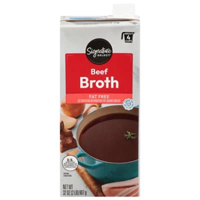 Signature Select Rich Flavor Beef Brothsignature Select Rich Flavor Beef Broth Fat Free
