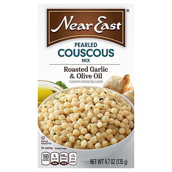 Is it Dairy Free? Near East Couscous Pearled Mix Roasted Garlic & Olive Oil Box