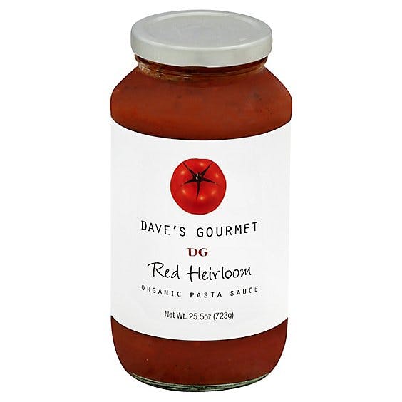 Daves Gourmet Organic Pasta Sauce Red Heirloom