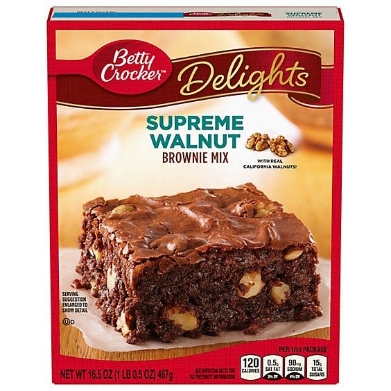 Betty Crocker Brownie Mix Delights Supreme Walnut