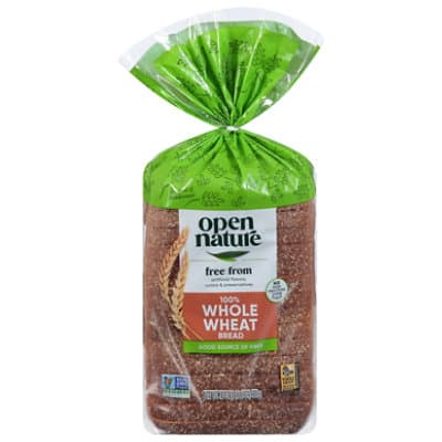 Open Nature Bread 100% Whole Wheat Round Top