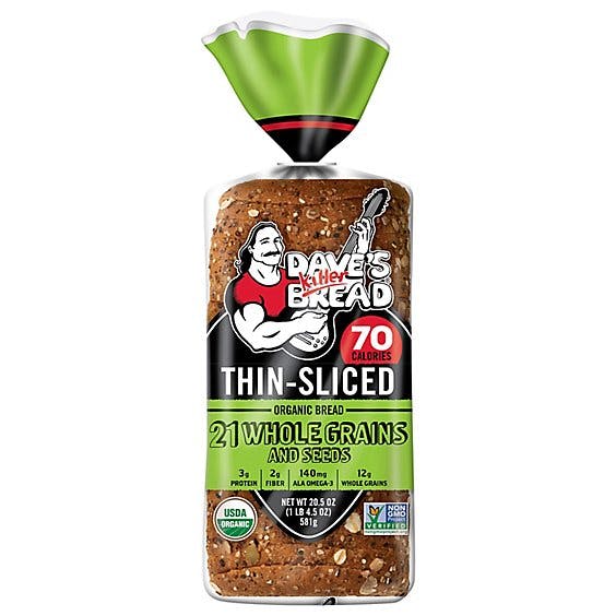 Is it Gluten Free? Dave's Killer Bread Organic Thin-sliced 21 Whole Grains And Seeds Bread