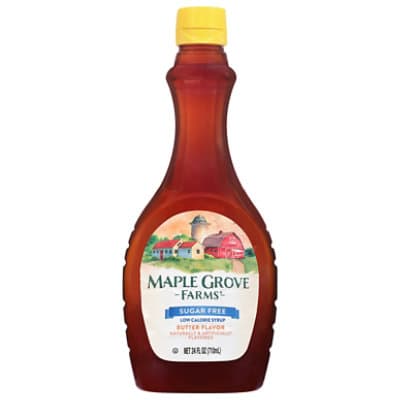 Maple Grove Farms Syrup Butter Flavor Low Calorie Sugar Free