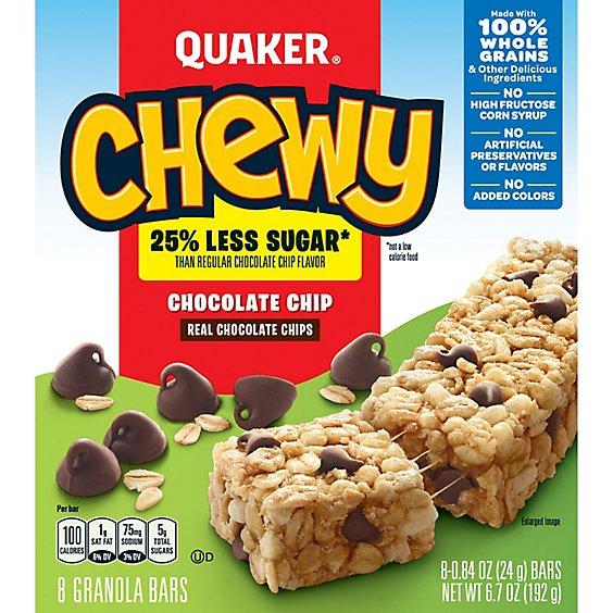 Is it Milk Free? Quaker Chewy Granola Bars 25% Less Sugar Chocolate Chip