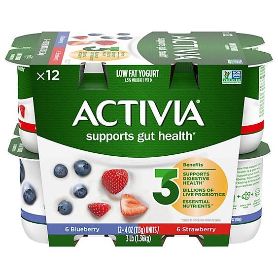 Is it Low FODMAP? Dannon Activia Strawberry & Blueberry Probiotic Yogurt