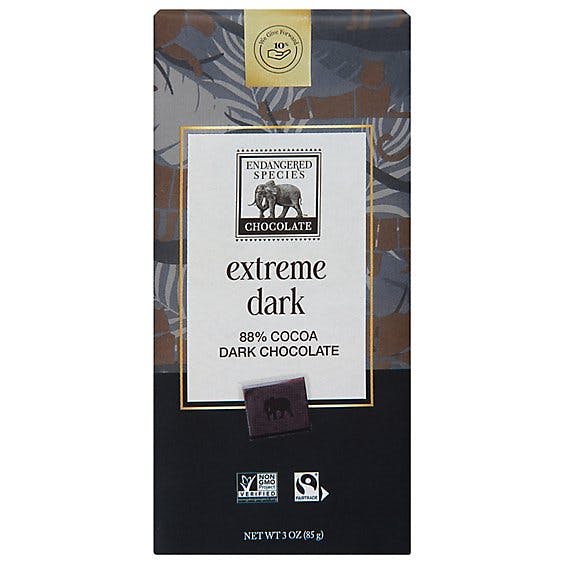 Is it Lactose Free? Endangered Species Fair Trade Dark Chocolate - 88% Cocoa