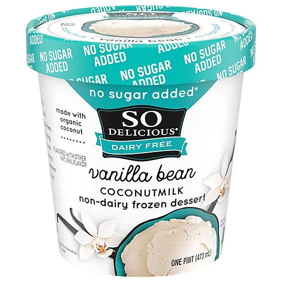 Is it Vegan? So Delicious Dairy Free Dairy Free Coconut Milk Dessert, Vanilla Bean, No Sugar Added, Non-gmo Project Verified