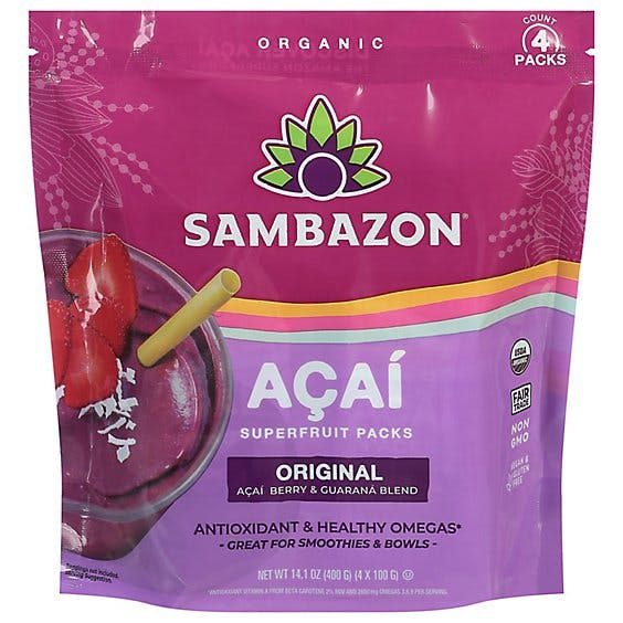 Is it Egg Free? Sambazon Original Blend Smoothie Superfruit Pack