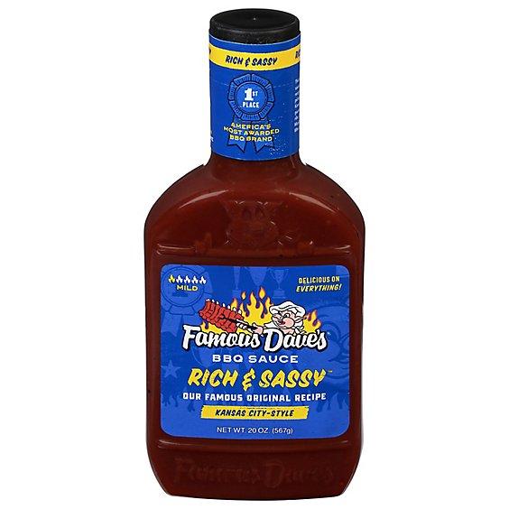 Is it Corn Free? Famous Daves Sauce Bbq Rich & Sassy