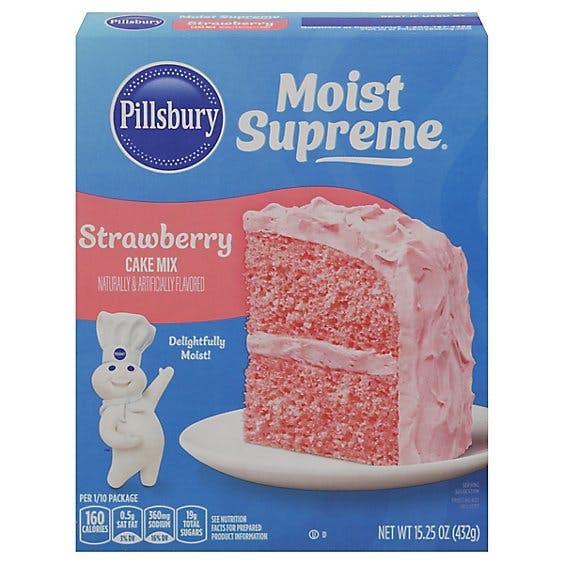 Is it Pescatarian? Pillsbury Moist Supreme Cake Mix Premium Strawberry