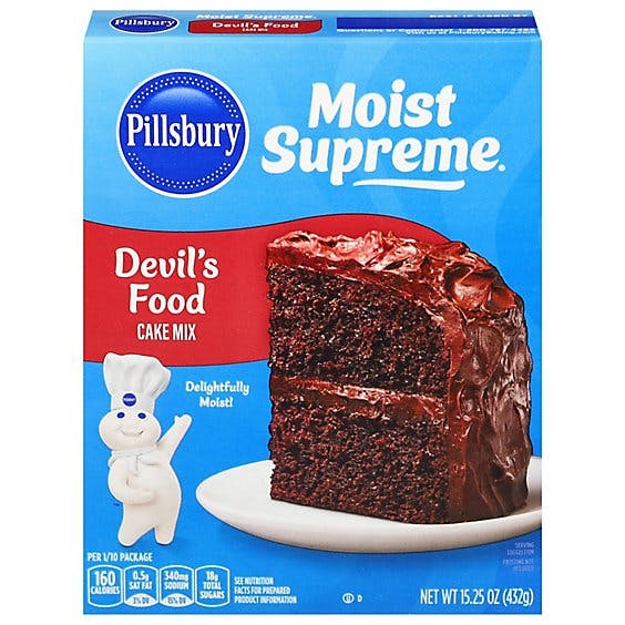 Is it Low FODMAP? Pillsbury Moist Supreme Cake Mix Premium Devils Food