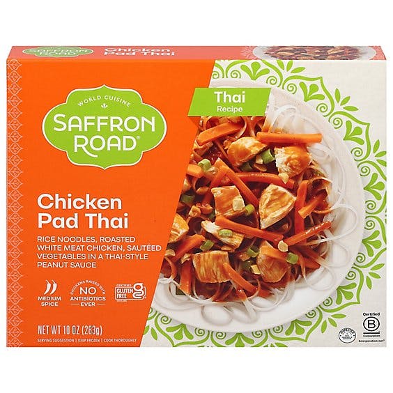 Is it Pescatarian? Saffron Road Chicken Pad Thai With Rice Noodle