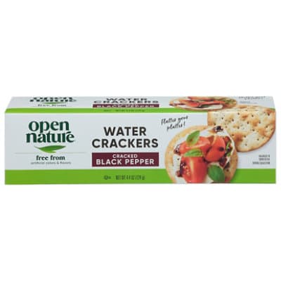 Open Nature Crackers Water Cracked Black Pepper
