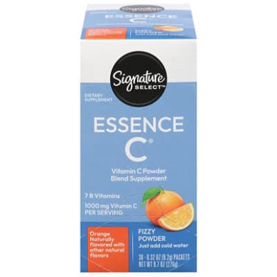 Signature Care Essence C 7 B Vitamins C Vitamin C Orange Fizzy Powder
