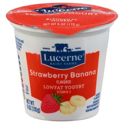 Lucerne Yogurt Lowfat Strawberry Banana Flavored