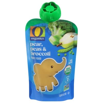 O Organics Organic Baby Food Stage 2 Pears Peas & Broccoli