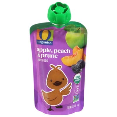 O Organics Organic Baby Food Stage 2 Apple Peach & Prune