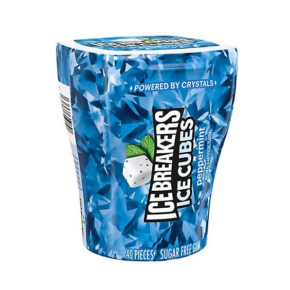 Ice Breaker Ice Cubes Sugar Free Peppermint Gum