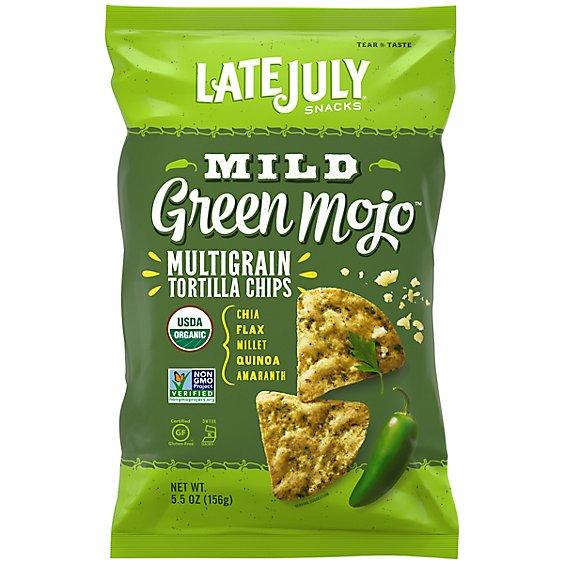 Is it Low FODMAP? Late July Snacks Tortilla Chips Organic Multigrain Mild Green Mojo