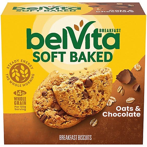 Is it Pescatarian? Belvita Breakfast Biscuits Soft Baked Oats & Chocolate