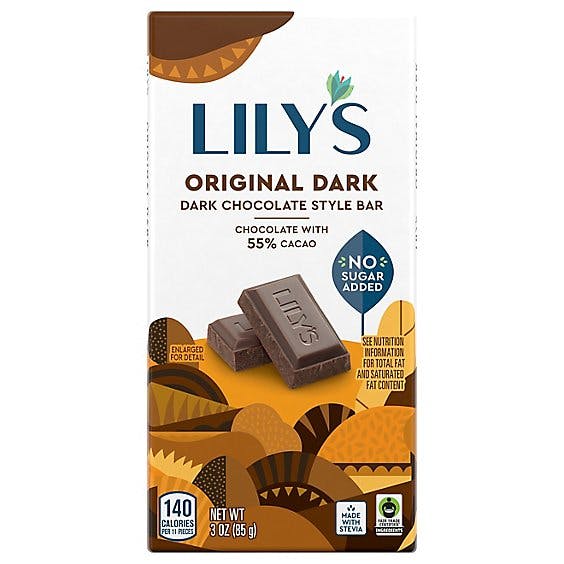 Is it Milk Free? Lily's Sweets Dark Chocolate Bar, Original