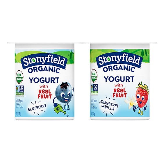 Is it Peanut Free? Stonyfield Organic Yokids Blueberry / Strawberry Vanilla Low-fat Yogurt