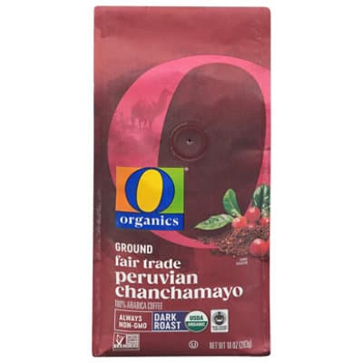 O Organics Coffee Ground Dark Roast Peruvian Chanchamayo