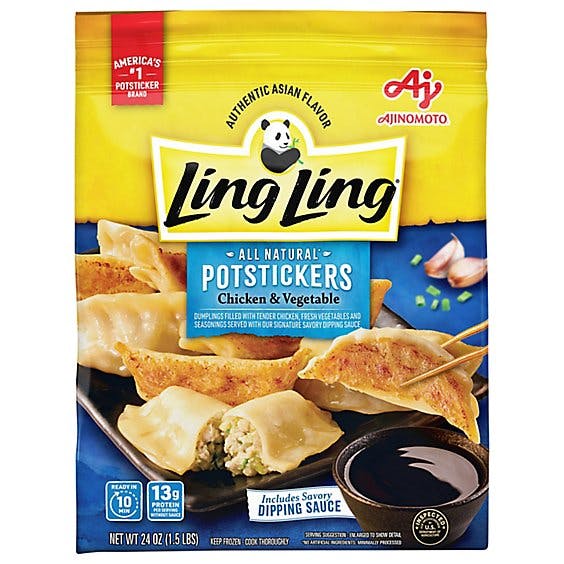 Is it Vegetarian? Ling Ling Potstickers Chicken & Vegetable