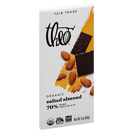 Is it Alpha Gal Friendly? Theo Chocolate Organic Fair Trade Salted Almond (70%) Dark Chocolate Bar