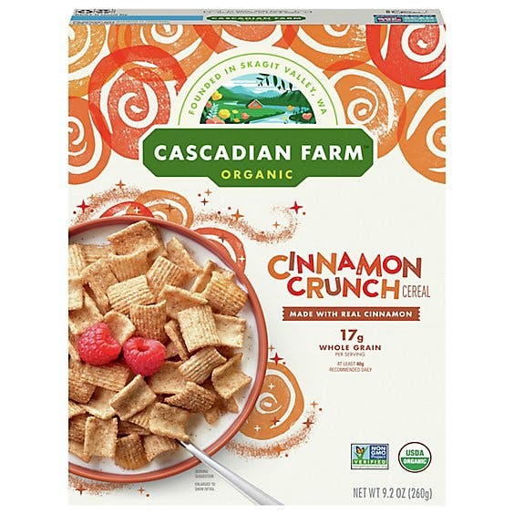 Is it Low FODMAP? Cascadian Farm Organic Cinnamon Crunch Cereal