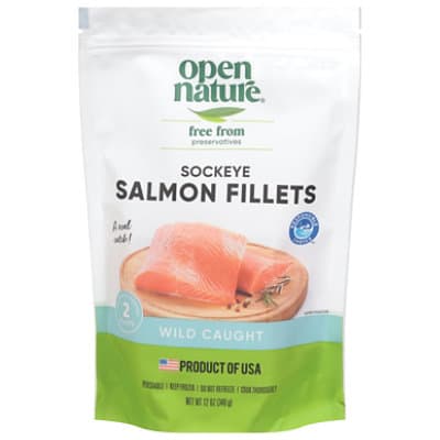 Open Nature Salmon Sockeye Fillet Wild Caught