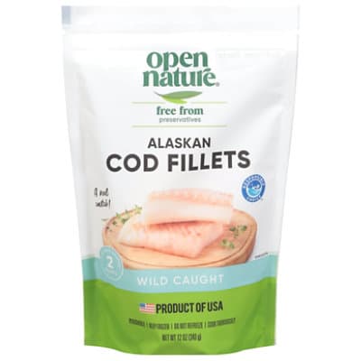 Open Nature Alaska Cod Fillet Wild Caught
