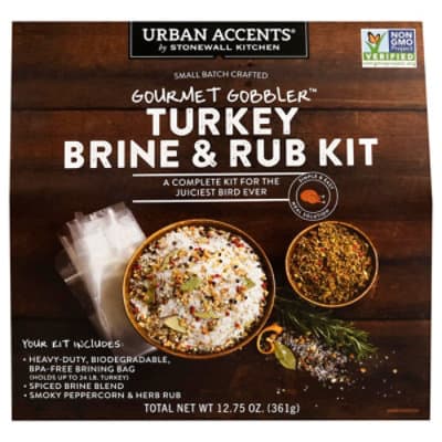 Urban Accents Gourmet Gobbler Turkey Brine And Rub Kit Complete