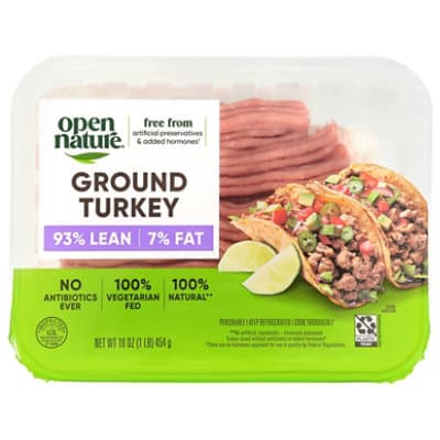 Open Nature 93% Lean Ground Turkey Fresh
