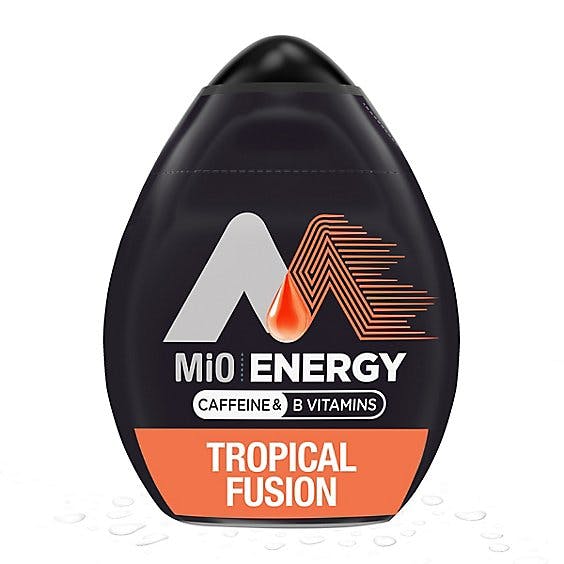 Is it Fish Free Mio Energy Tropical Fusion Liquid Water Enhancer With  Caffeine & B Vitamins