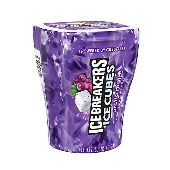 Ice Breakers Ice Cubes Arctic Grape Sugar Free Chewing Gum