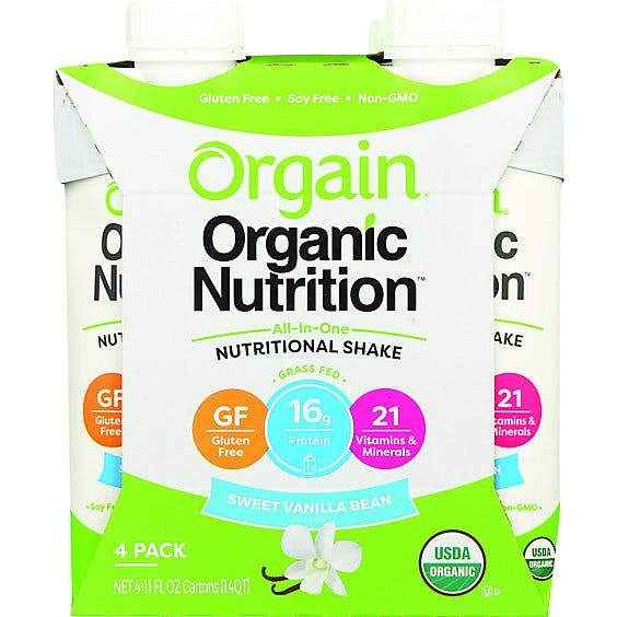 Is it Lactose Free? Orgain Sweet Vanilla Bean Organic Nutrition Complete Protein Shake