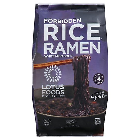 Is it Milk Free? Lotus Foods Forbidden Rice Ramen With White Miso Soup