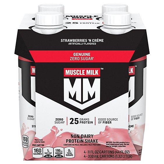 Is it Gelatin Free? Muscle Milk Genuine Protein Shake Strawberries 'n Crème, Oz Carton