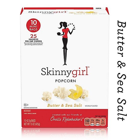 Is it Egg Free? Orville Redenbacher's Skinnygirl Butter & Sea Salt Microwave Popcorn, Mini Bags